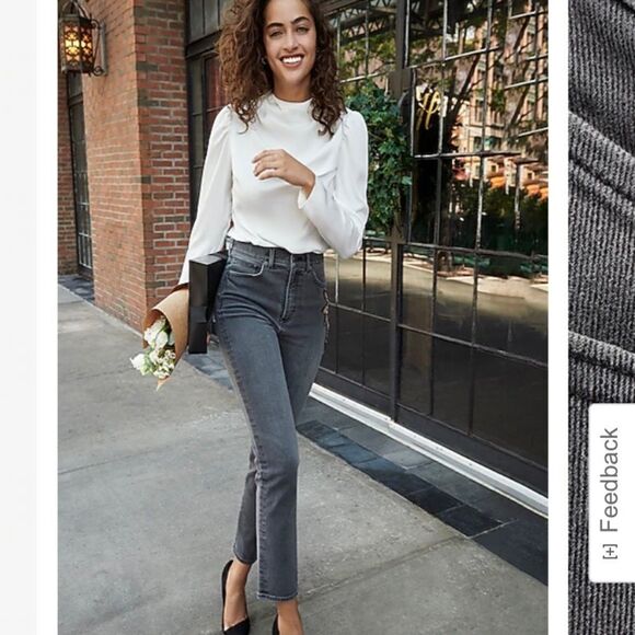 NWT Super High Waist Beaded Side Slim Jeans express Womens pants leggings sequin - Picture 4 of 16